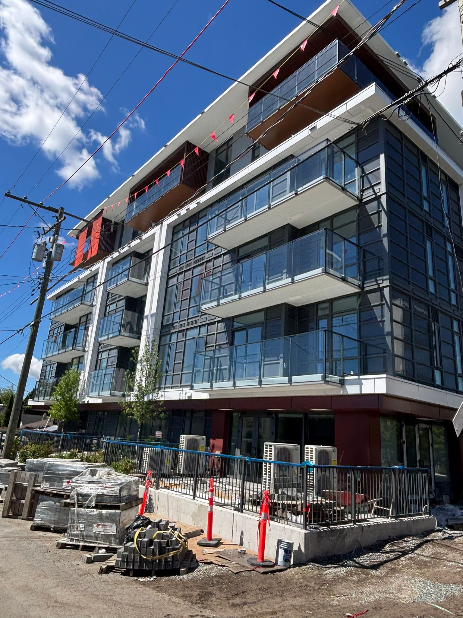 Oakmont six-storey building on Oak Street, Vancouver — exterior with glass balconies